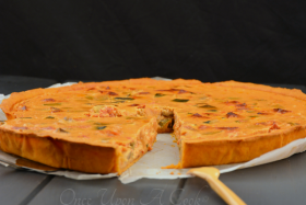 La tarte à la ratatouille et chorizo