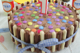 Le layer cake aux chocolats…
