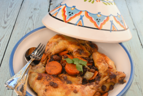Le tajine de poulet à la cannelle…