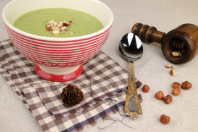 Le velouté de brocolis au chèvre…