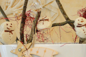 Les macarons bonhomme de neige…