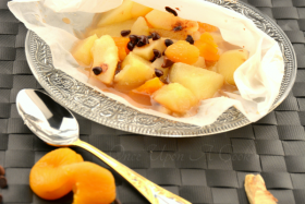 Les papillotes de poires au chocolat…