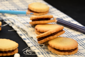Les sablés à la ganache chocolat…