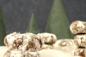 Les sablés craquelés au chocolat…