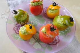 Les tomates farcies au guacamole…