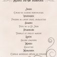 Le menu de la semaine #19